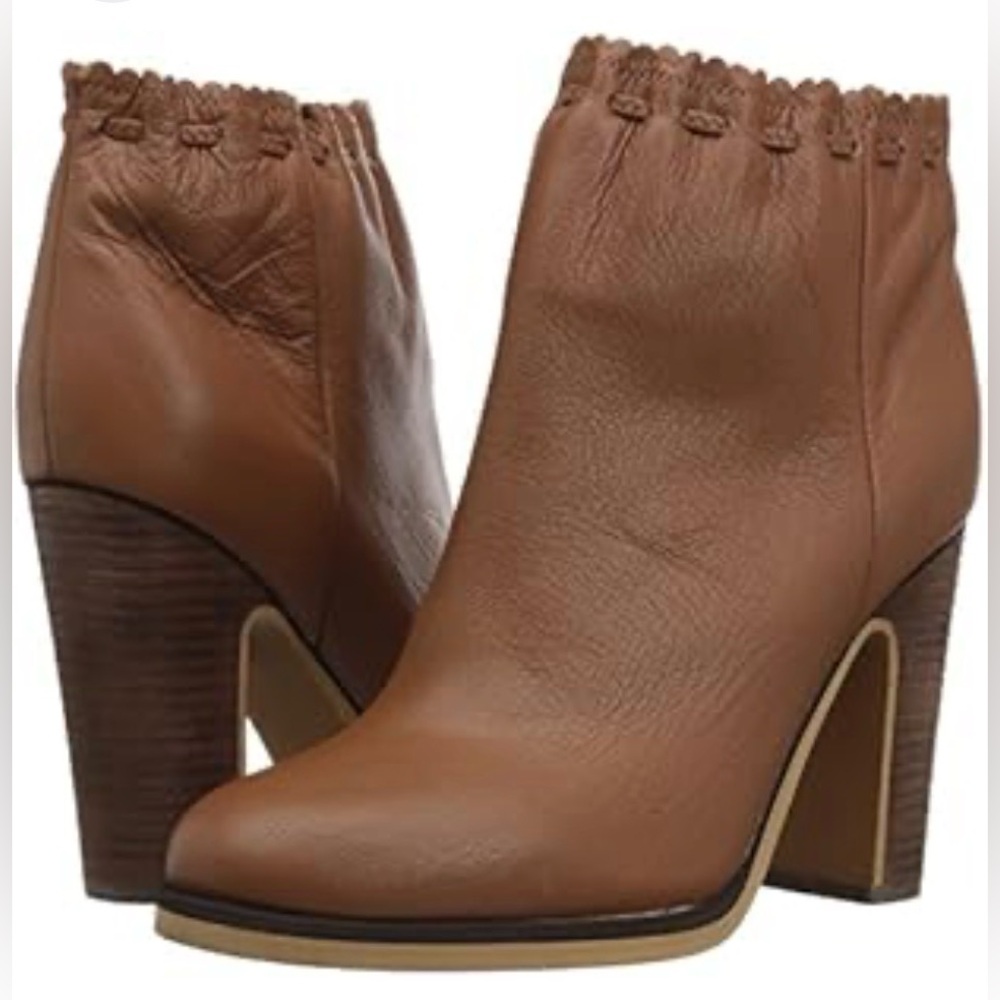 See by Chloé Size 6 / 36 Women's Jane Heeled Ankle Boots Chocolate Brown Booties